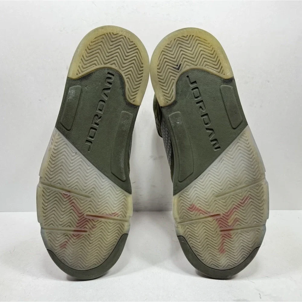 Air Jordan 5 Olive Green Men's Size 12 Sneakers DD0587-308 Shoes